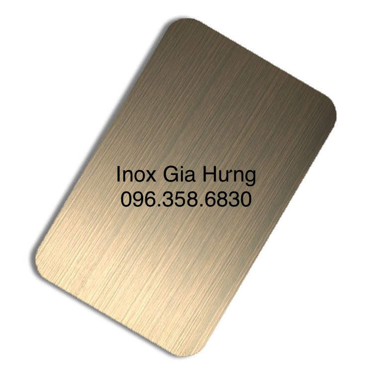 Tấm Inox Xước Vàng Đồng